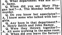 Thursday, May 8th, 1913 Quinn, Foreman Over Slain Girl, Tells of Seeing Frank