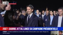 Gabriel Attal: suivez le meeting du candidat à la présidentielle de 2027 à Paris