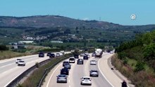 Bursa\'da bayram dönüşü trafiği