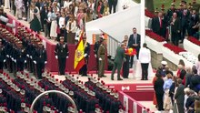Leonor se estrena en el desfile del Día de las Fuerzas Armadas con la insignia que no tienen ni su padre ni su abuelo