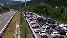 Bolu geçişinde trafik durma noktasına geldi