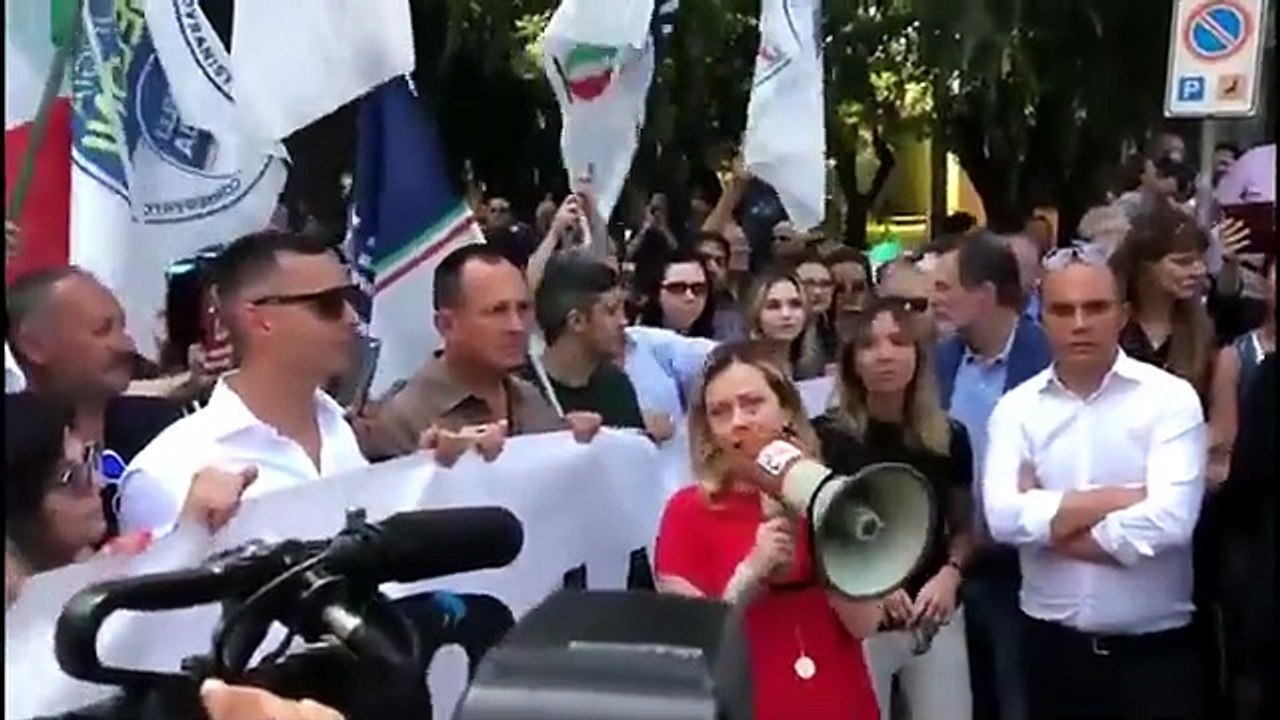 Meloni a Bibbiano