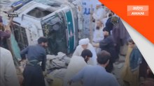 22 maut, 36 cedera trak bawa pelarian Afghanistan terbalik