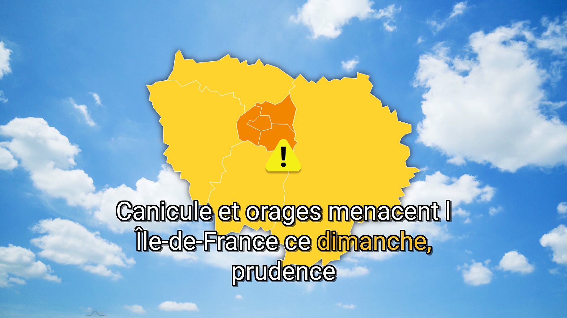 Bulletin météo Île-de-France du dimanche 31 mai 2026