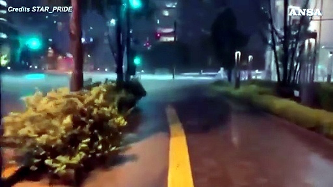 Tifone Hagibis colpisce Tokyo: le immagini della citta' allagata