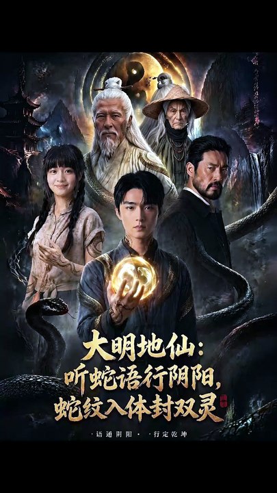 抖音新剧上线#大明地仙：听蛇语行阴阳，蛇纹入体封双灵 (上)