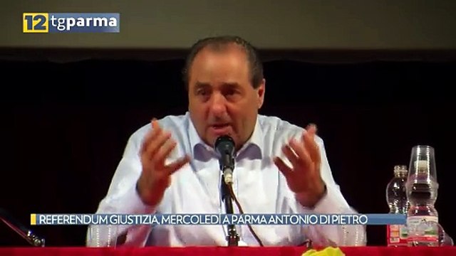 REFERENDUM GIUSTIZIA, MERCOLEDÍ A PARMA ANTONIO DI PIETRO | REFERENDUM GIUSTIZIA, MERCOLEDÍ A PARMA ANTONIO DI PIETRO