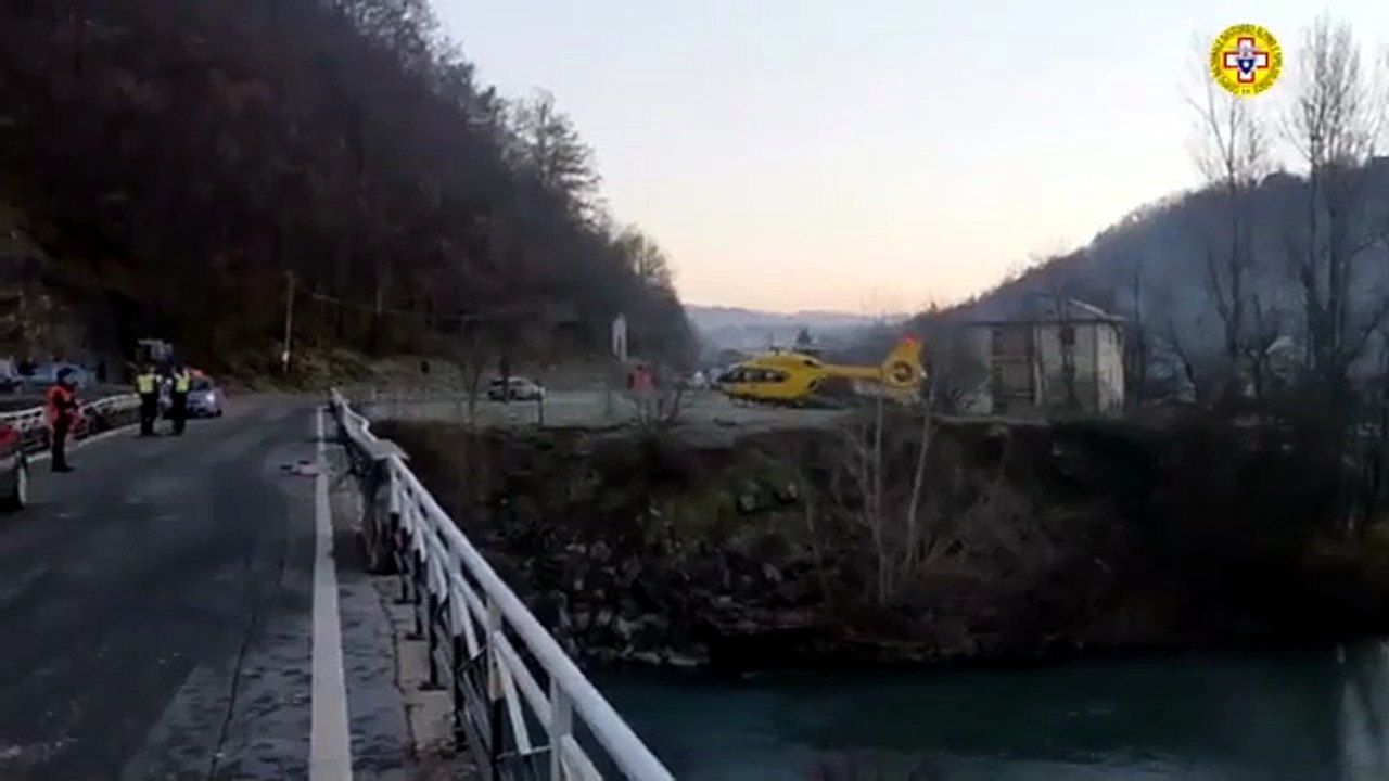 Decollo elicottero incidente Bedonia