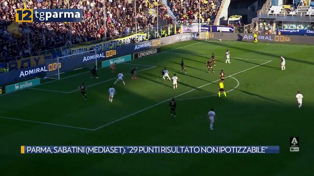 PARMA, SABATINI (MEDIASET): 29 PUNTI RISULTATO NON IPOTIZZABILE | PARMA, SABATINI (MEDIASET): 29 PUNTI RISULTATO NON IPOTIZZABILE