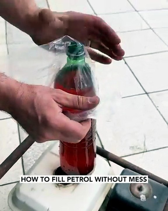 The no spill petrol pump hack🛢️🛠️