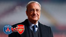 Florentino Pérez está presente en la final de la Champions League y atiende a los aficionados