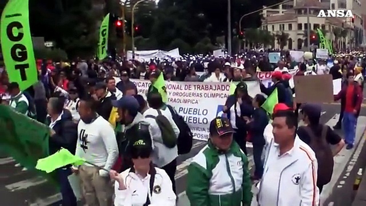 Colombia, sciopero nazionale: marce e proteste contro Duque