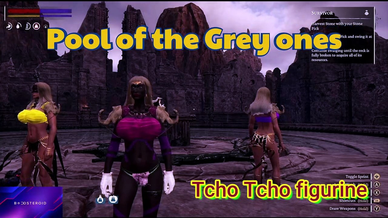Conan Exiles the pools of the grey ones Isle of Siptah Tcho Tcho Figurine