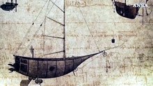 L'Uomo Vitruviano di torrone, una golosa scultura alta due metri
