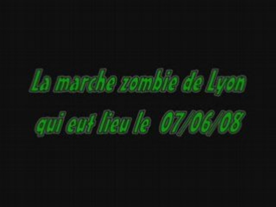 Marche zombie....en mouvement