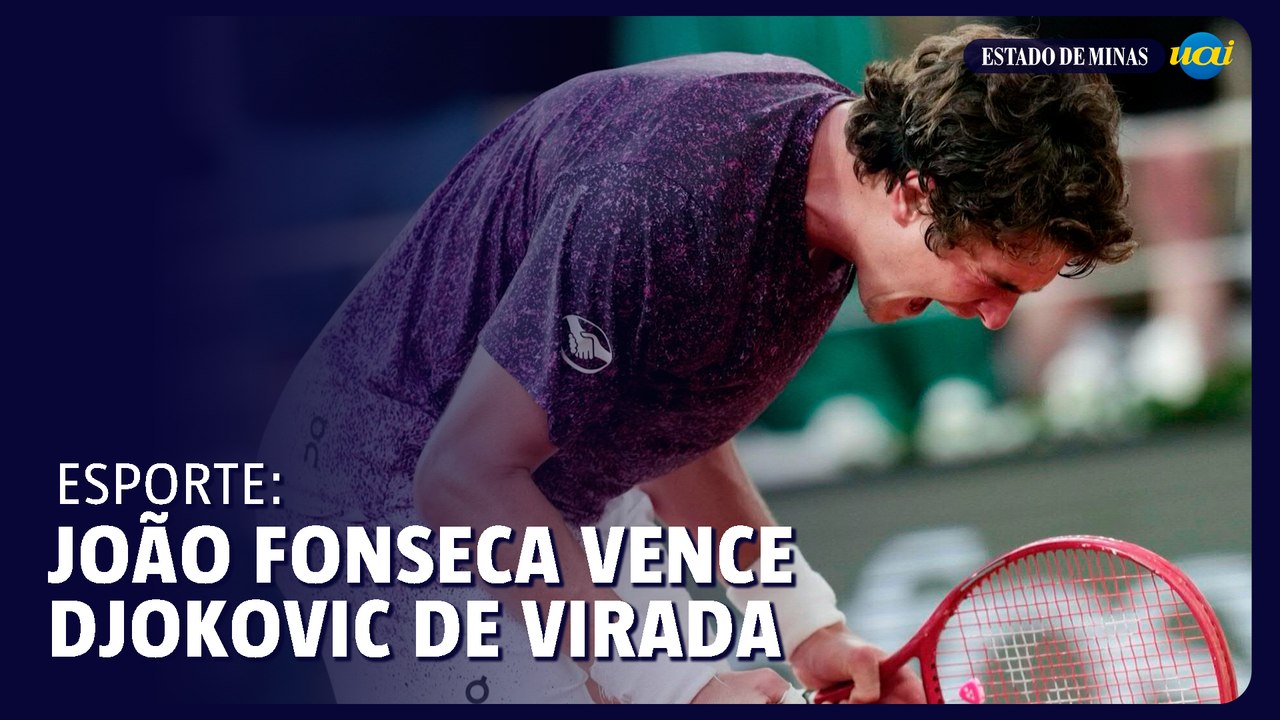 Tênis: João Fonseca vence Djokovic de virada em Roland Garros