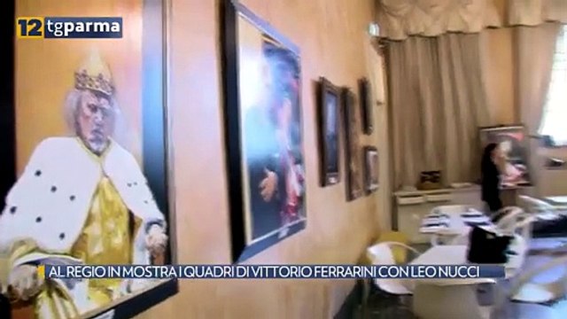 AL REGIO IN MOSTRA I QUADRI DI VITTORIO FERRARINI CON LEO NUCCI