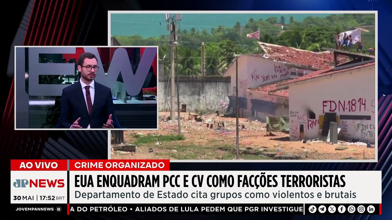 Professor analisa impacto de PCC e CV virarem terroristas nos EUA