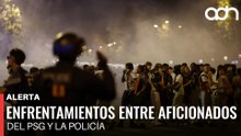 🚨¡Última Hora! Aficionados del PSG se enfrentan con la policía en París tras el triunfo del club