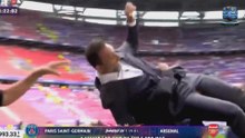 ‘Picked him up like a Ragdoll’ Say Shocked Fans as Messi’s Bodyguard Throws Host Over his Shoulder