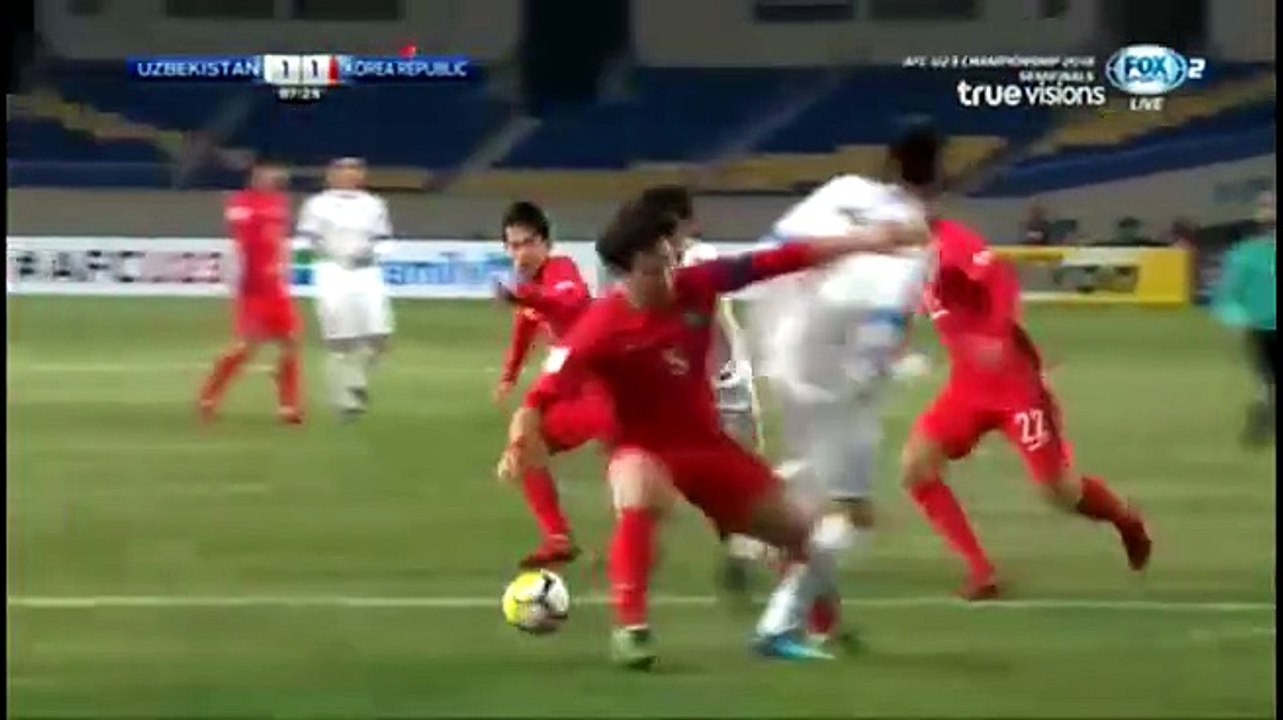 U23 Hàn Quốc 1-4 U23 Uzbekistan - Goals and Highlights (23/1/2018) | FOX Sports 2 HD (TrueVisions)