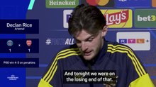 'Defeat doesn't define us' - Rice on Arsenal's UCL loss
