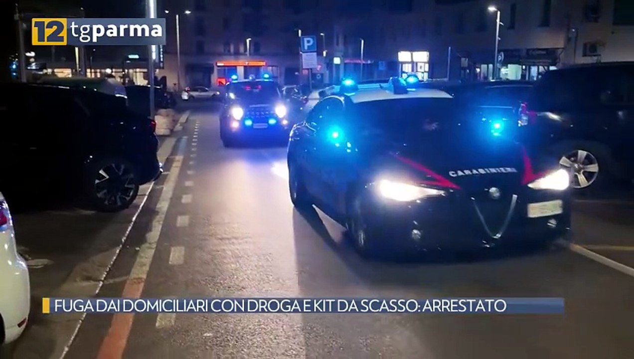 FUGA DAI DOMICILIARI CON DROGA E KIT DA SCASSO:...
