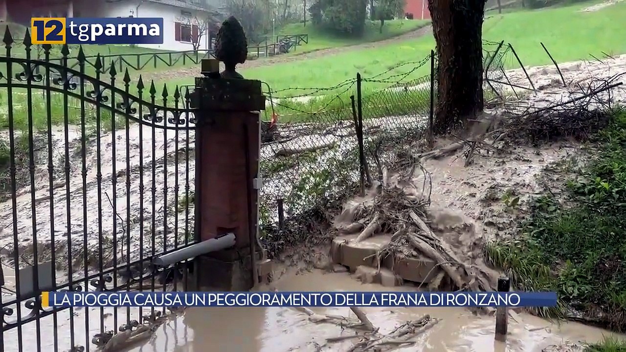 LA PIOGGIA CAUSA UN PEGGIORAMENTO DELLA FRANA DI RONZANO | LA PIOGGIA CAUSA UN PEGGIORAMENTO DELLA FRANA DI RONZANO