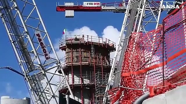 Ponte Genova, ultimate le 18 pile in neppure 8 mesi