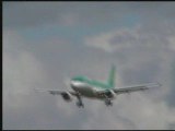 Landing A320 Aer-Lingus EI-CVDC at the airport of Rennes