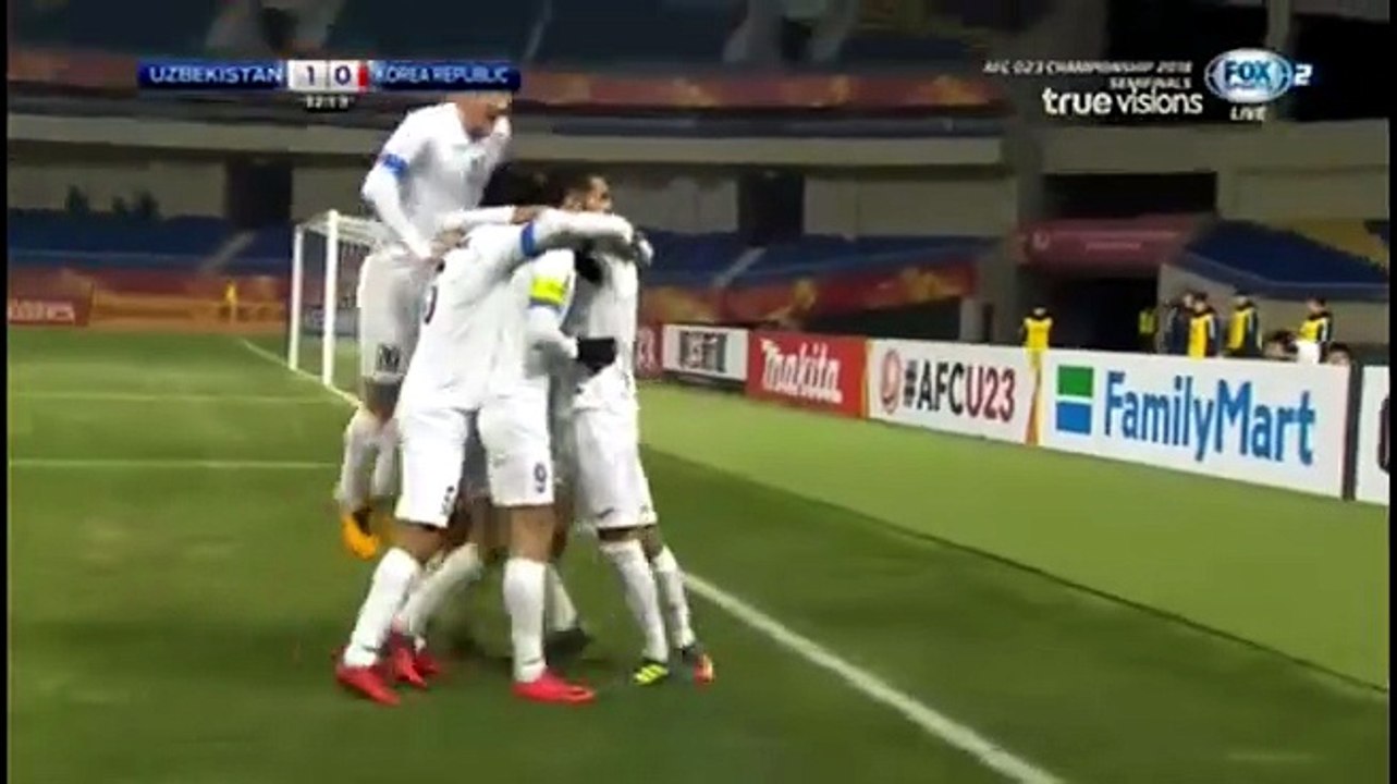 U23 Hàn Quốc 1-4 U23 Uzbekistan - Goals and Highlights (23/1/2018) | FOX Sports 2 HD (TrueVisions)