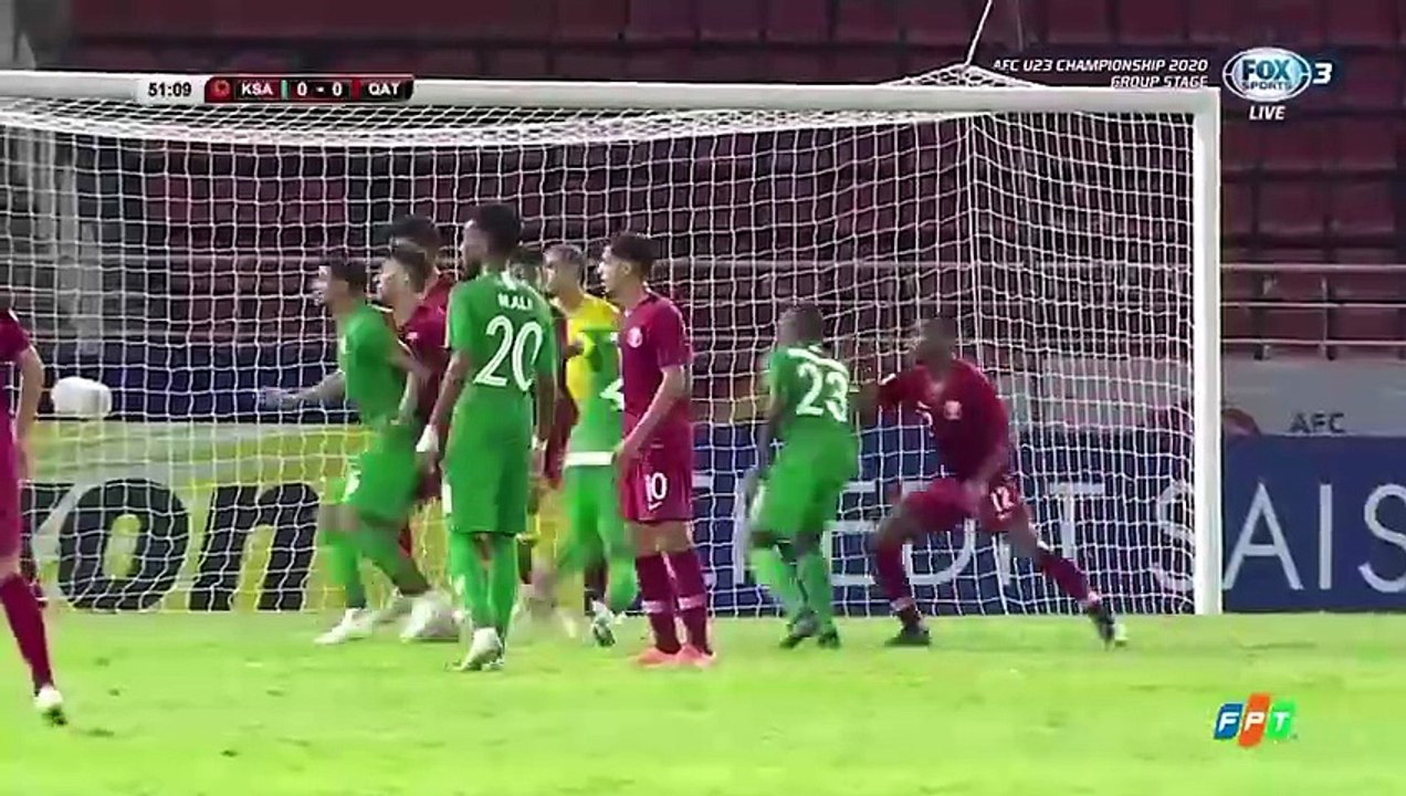 U23 Ả Rập Xê Út 0-0 U23 Qatar - Goals and Highlights (12/1/2020) | FOX Sports 3 HD (Truyền Hình FPT)