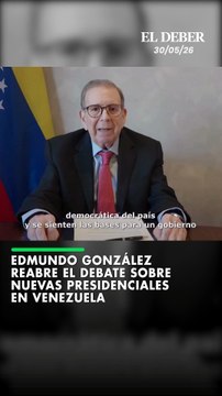 Edmundo González reabre el debate sobre nuevas presidenciales en Venezuela