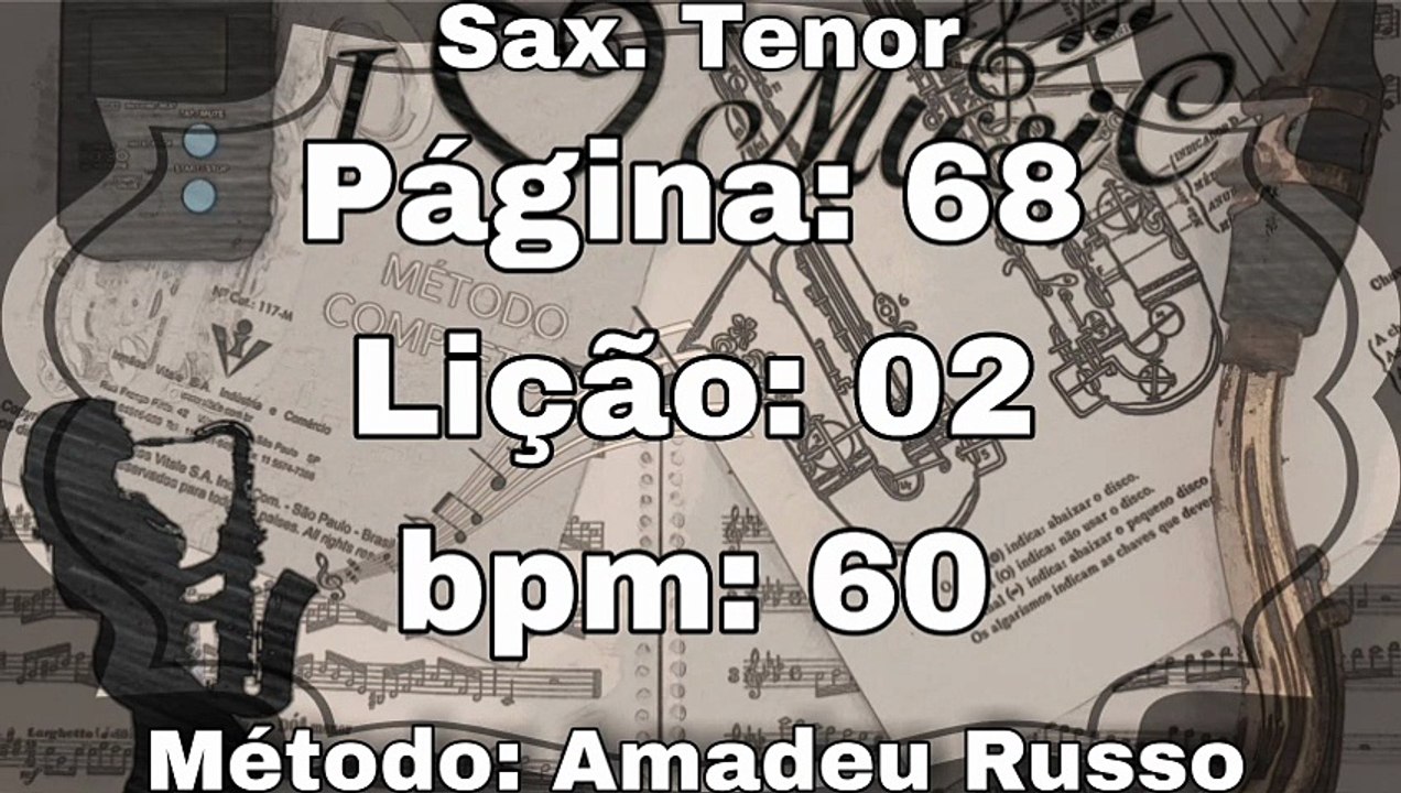 Página: 68 Lição: 02 - Sax. Tenor [60 bpm]