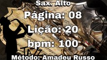 Página: 08 Lição: 20 - Sax. Alto [100 bpm]