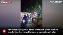 Aliran Air Jadi Kendala Perbaikan Sinkhole di Lenteng Agung