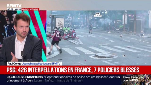 Victoire du PSG: le bilan provisoire fait état de 426 interpellations, dont 283 à Paris
