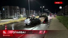Diyarbakır'da otobüs ve otomobil çarpıştı
