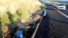 Denizli'de facia! Kaza yapan yolcu otobüsü alevler içinde kaldı; 1'i bebek 8 ölü, 33 yaralı var!
