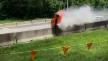Shocking Moment: Car Flips During Drag Race