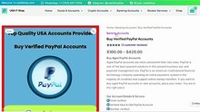 Buy Verified PayPal Accounts - 100% USA, UK, CA Verified