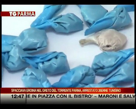 Spacciava eroina nel greto della Parma