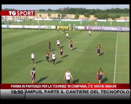 Parma in partenza per la tournée in Campania, c'è anche Amauri