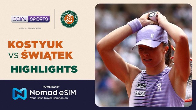 Marta Kostyuk vs Iga Świątek | Roland-Garros 2026 | Match Highlights