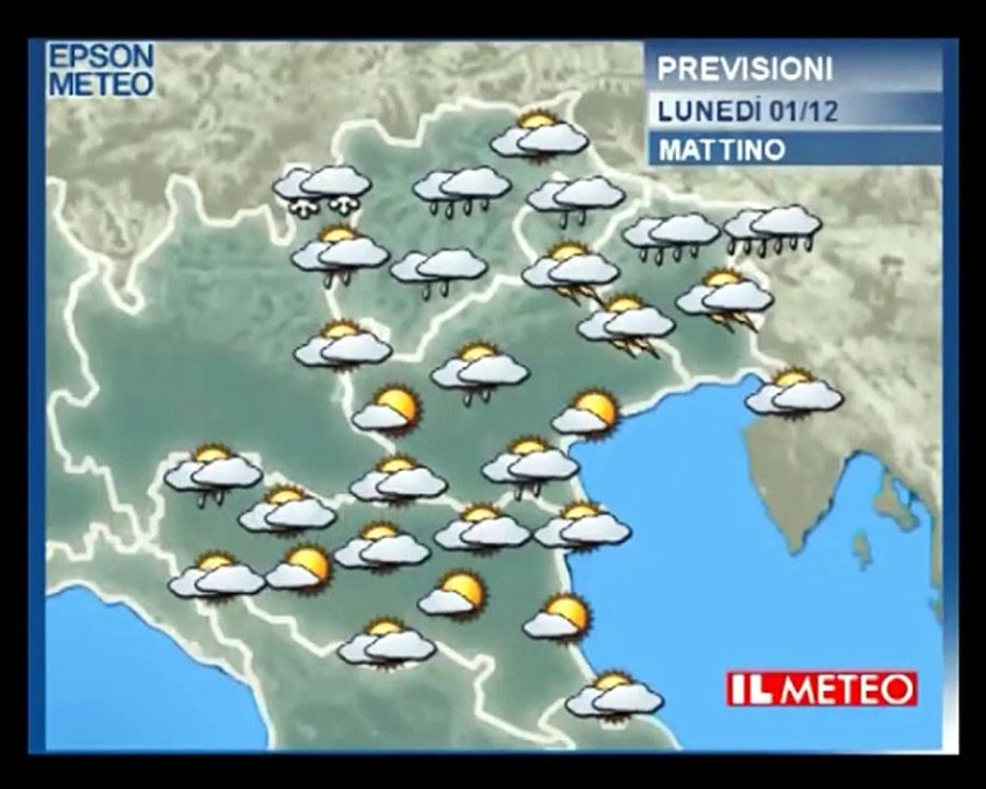 Previsioni meteo 1 dicembre