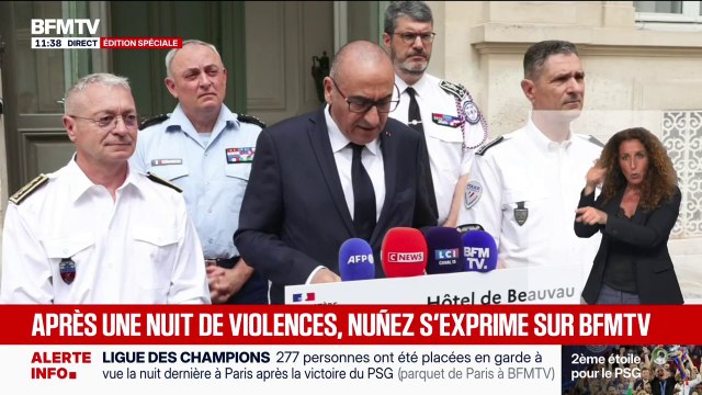 Débordements en marge de la victoire du PSG: La situation a été globalement sous contrôle , assure Laurent Nuñez