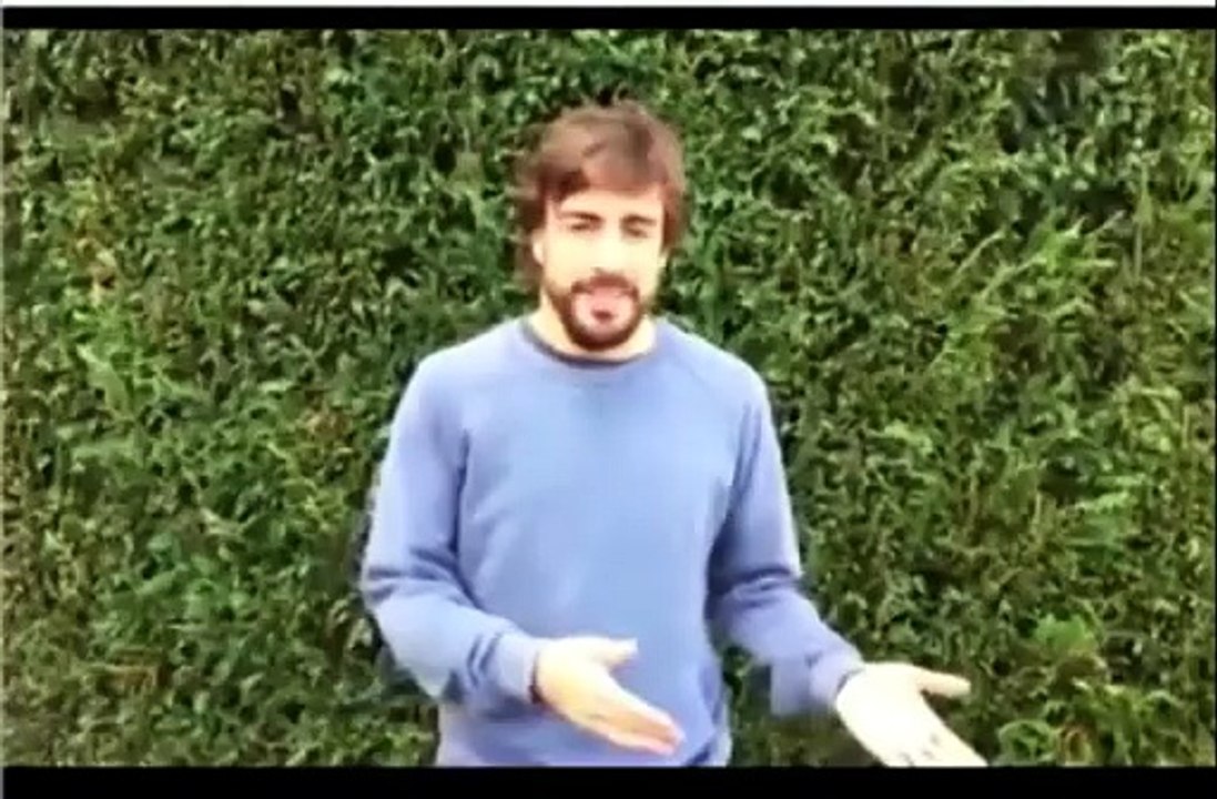 Videomessaggio Fernando Alonso