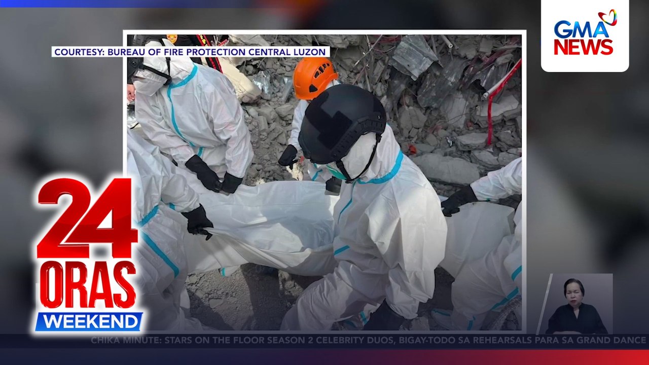 3 pang bangkay, nahukay sa guho sa Pampanga; masangsang na amoy, iniinda | 24 Oras Weekend
