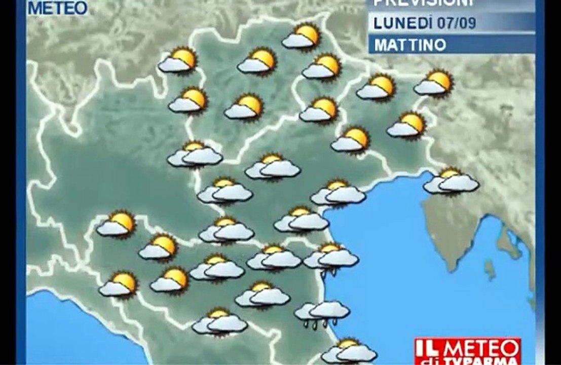 Il meteo del 7 settembre