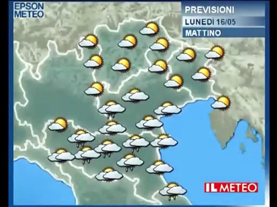 Guarda il meteo di lunedì 16 maggio